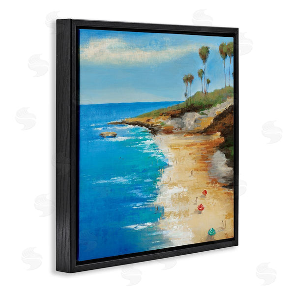 Stupell Industries Liz Jardine | Beach Landscape Cove Wall Art