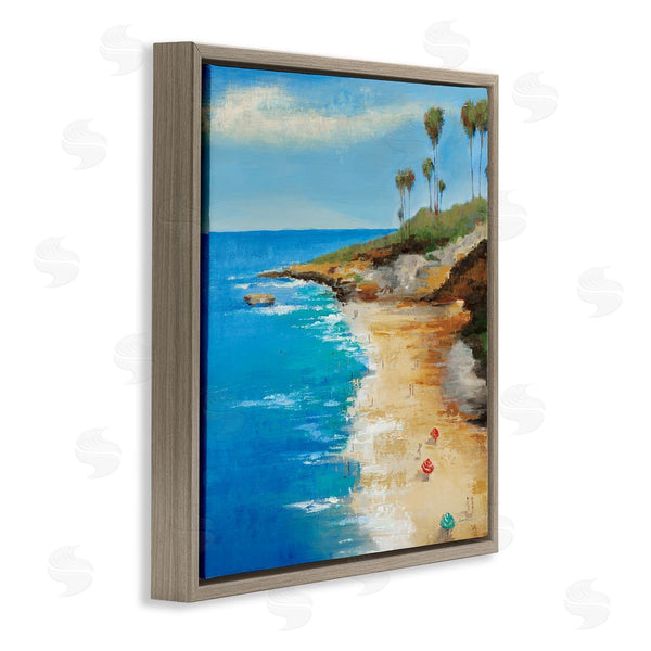 Stupell Industries Liz Jardine | Beach Landscape Cove Wall Art