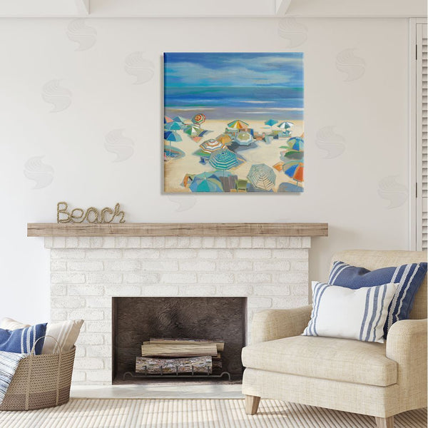 Stupell Industries Liz Jardine | Beach Umbrellas On Shore Wall Art