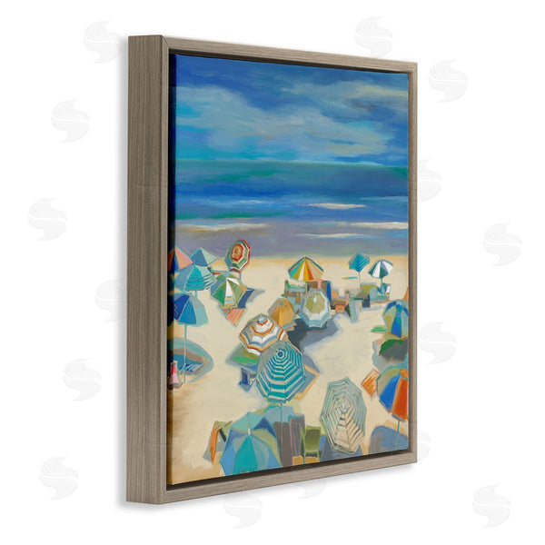 Stupell Industries Liz Jardine | Beach Umbrellas On Shore Wall Art