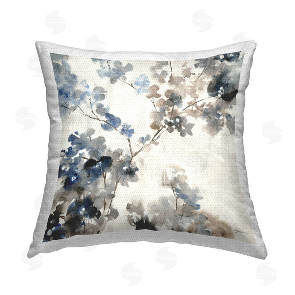 Stupell Industries Liz Jardine | Beige Cherry Blossom Tree Printed Throw Pillow