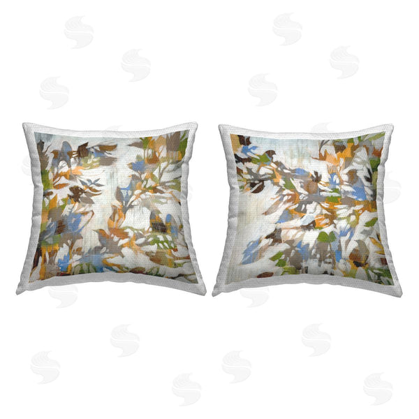 Stupell Industries Liz Jardine | Birds Perched On Branches Printed Throw Pillow Set