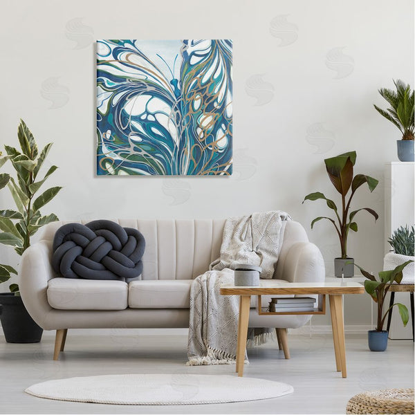 Stupell Industries Liz Jardine | Blue Abstract Butterfly Wall Art
