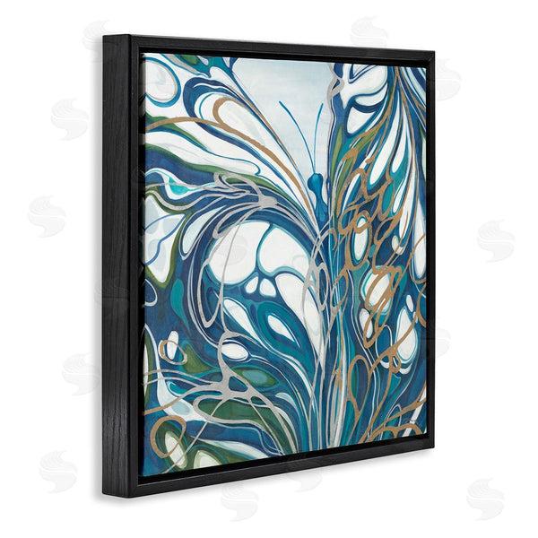 Stupell Industries Liz Jardine | Blue Abstract Butterfly Wall Art