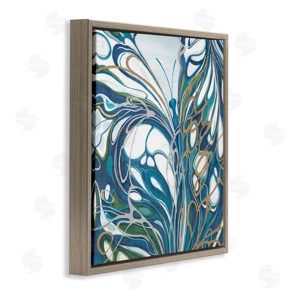 Stupell Industries Liz Jardine | Blue Abstract Butterfly Wall Art