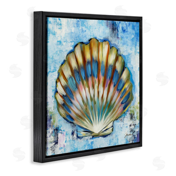 Stupell Industries Liz Jardine | Blue Clam Seashell Wall Art