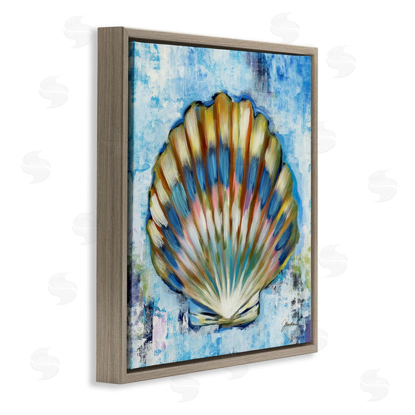Stupell Industries Liz Jardine | Blue Clam Seashell Wall Art