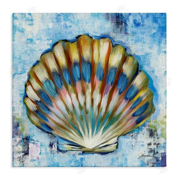 stupell industries Liz Jardine | Blue Clam Seashell Wall Art