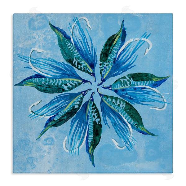 stupell industries Liz Jardine | Blue Flower Shape Design