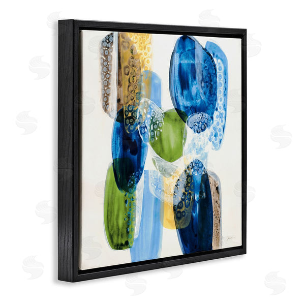 Stupell Industries Liz Jardine | Blue Modern Abstract Rocks Wall Art