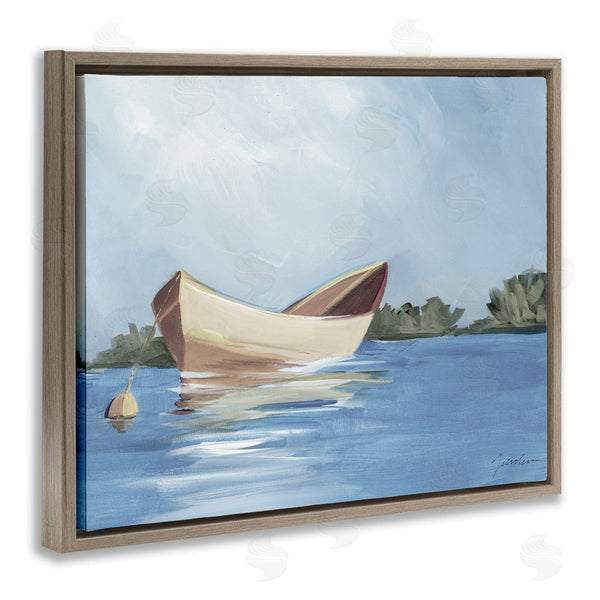 Stupell Industries Liz Jardine | Boat Floating On Lake Wall Art