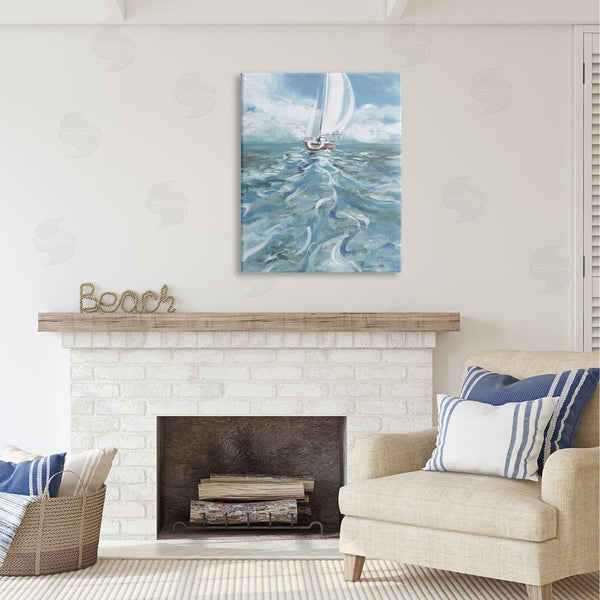 Stupell Industries Liz Jardine | Boat Waves Wake Painting Wall Art