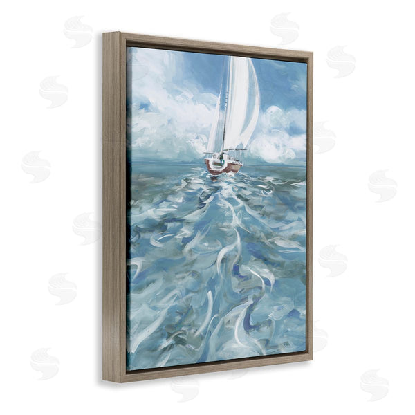 Stupell Industries Liz Jardine | Boat Waves Wake Painting Wall Art