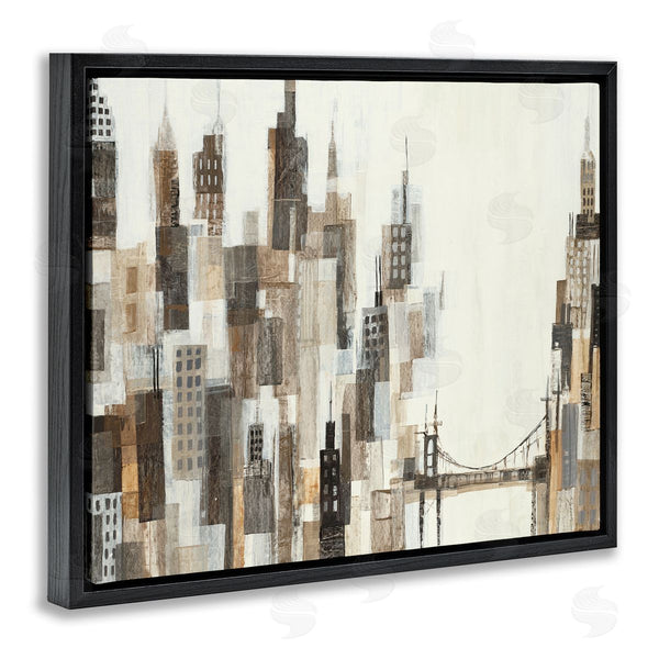 Stupell Industries Liz Jardine | Cityscape Abstract Squares