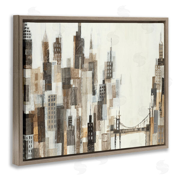 Stupell Industries Liz Jardine | Cityscape Abstract Squares