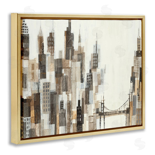 Stupell Industries Liz Jardine | Cityscape Abstract Squares