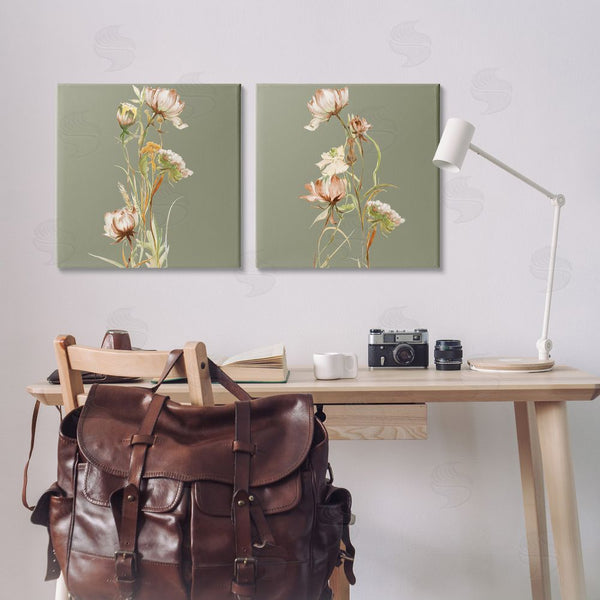 Stupell Industries Liz Jardine | Classic Blooms On Green Wall Art