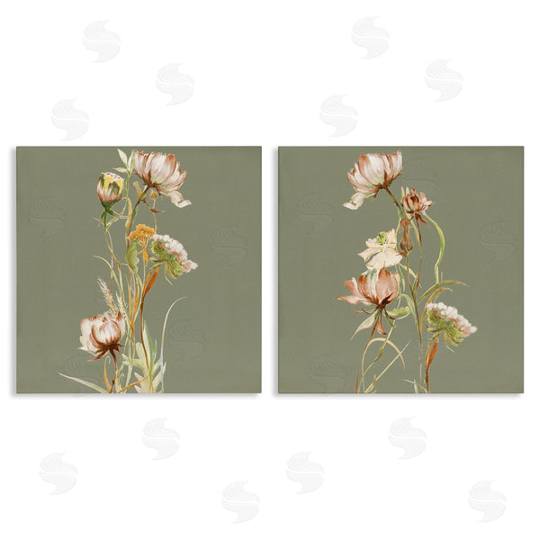 stupell industries Liz Jardine | Classic Blooms on Green Wall Art