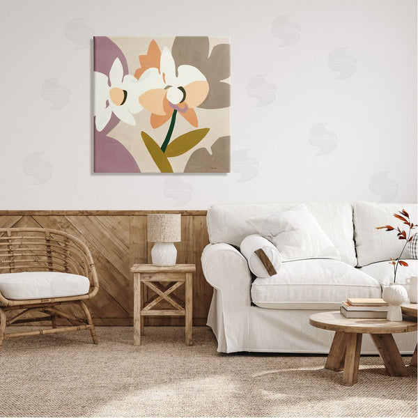 Stupell Industries Liz Jardine | Contemporary Beige Orchids Wall Art