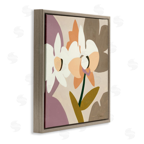 Stupell Industries Liz Jardine | Contemporary Beige Orchids Wall Art