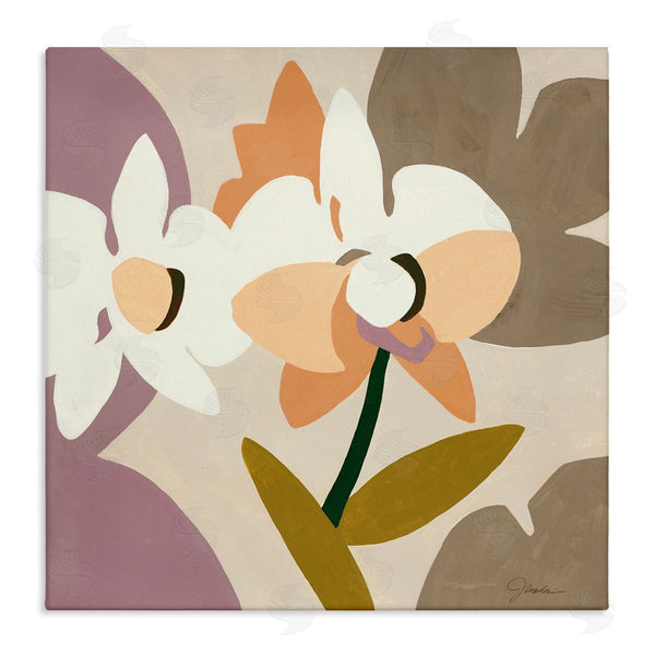stupell industries Liz Jardine | Contemporary Beige Orchids Wall Art