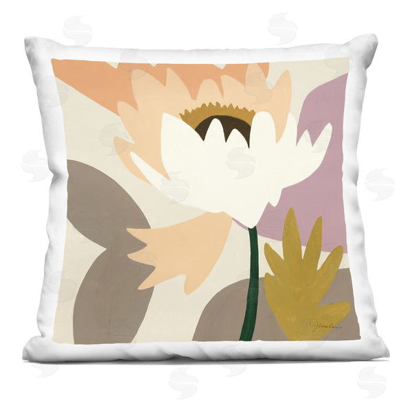 stupell industries Liz Jardine | Contemporary Flower Blossom Shapes Printed Throw Pillow