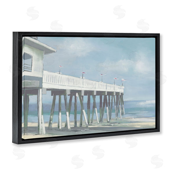 Stupell Industries Liz Jardine | Extended Pier Over Beach Wall Art