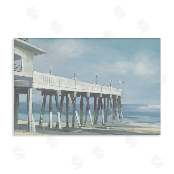 stupell industries Liz Jardine | Extended Pier over Beach Wall Art