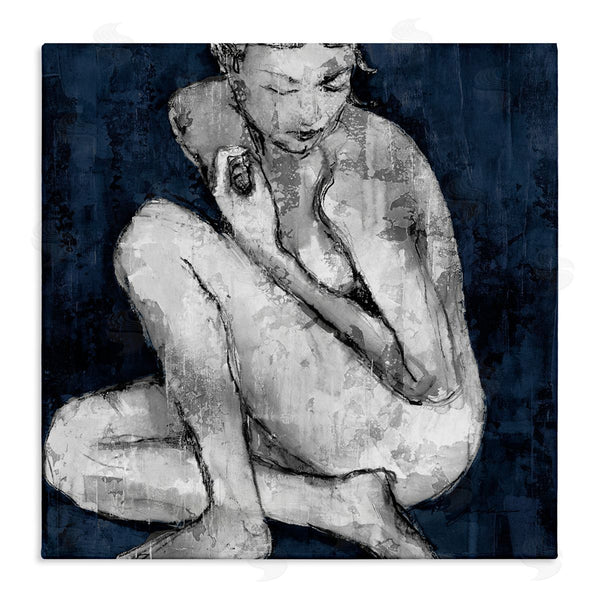 stupell industries Liz Jardine | Female Figure Grey Blue