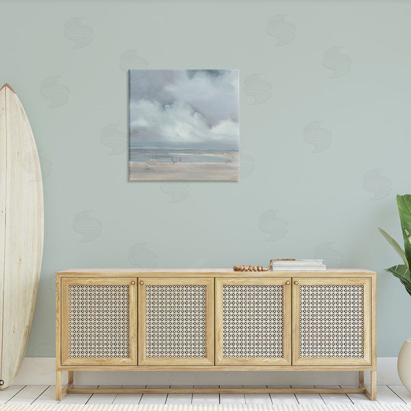 Stupell Industries Liz Jardine | Foggy Beach Landscape Wall Art