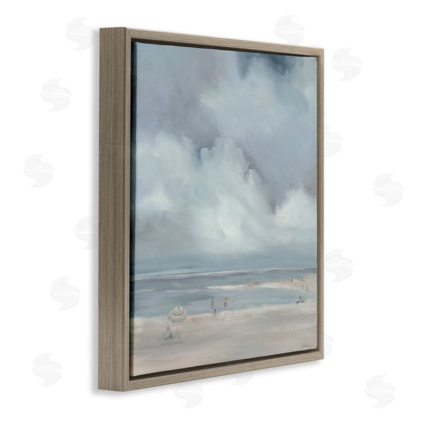 Stupell Industries Liz Jardine | Foggy Beach Landscape Wall Art
