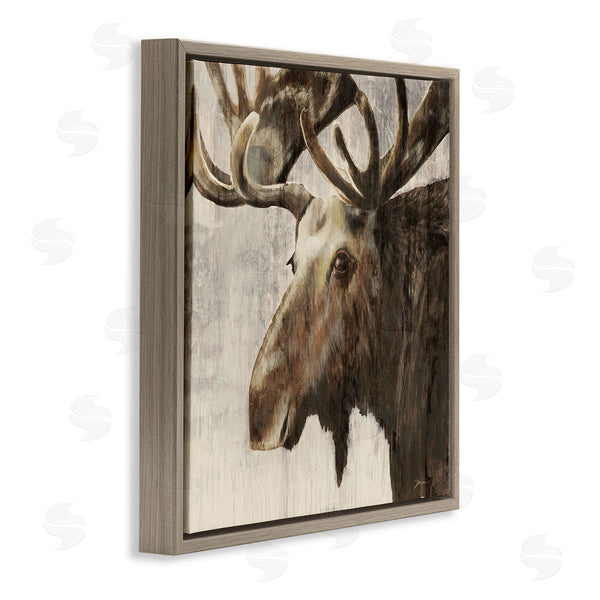 Stupell Industries Liz Jardine | Forest Moose Distressed
