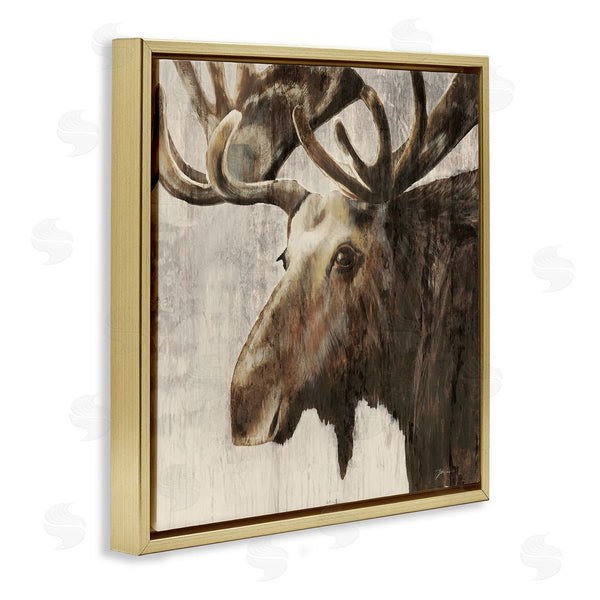 Stupell Industries Liz Jardine | Forest Moose Distressed