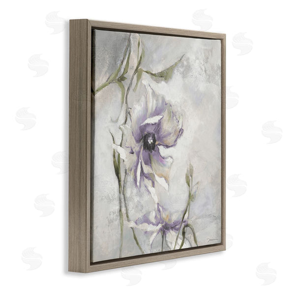 Stupell Industries Liz Jardine | Grey & Purple Flower Wall Art