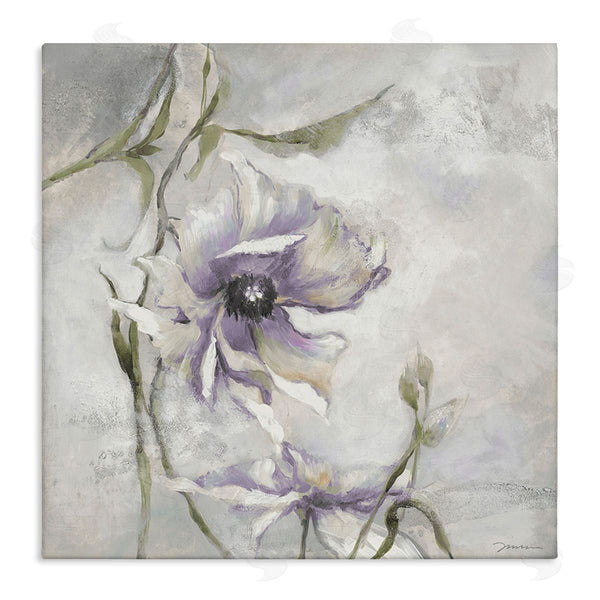 stupell industries Liz Jardine | Grey & Purple Flower Wall Art