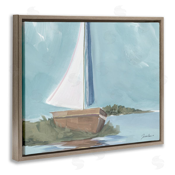 Stupell Industries Liz Jardine | Maritime Sailboat Scene Wall Art