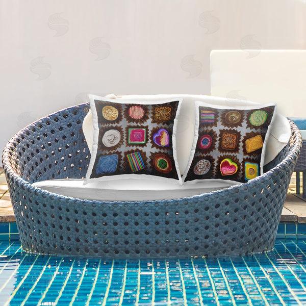 Stupell Industries Liz Jardine | Mixed Box Of Chocolates Printed Throw Pillow Set