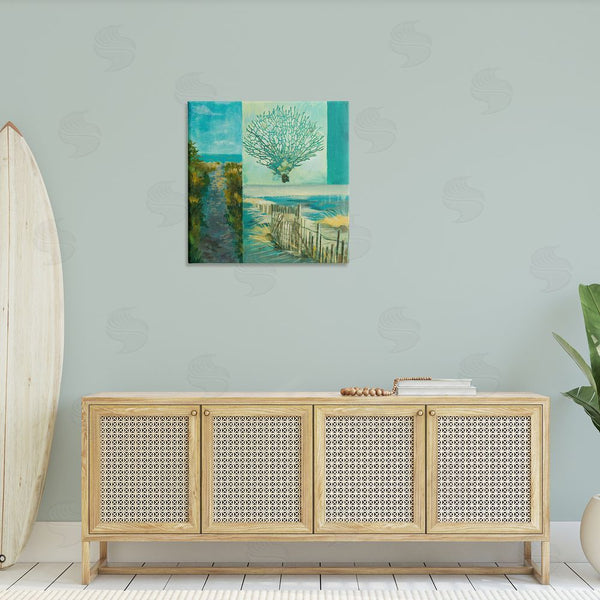 Stupell Industries Liz Jardine | Modern Beach Coral Collage Wall Art