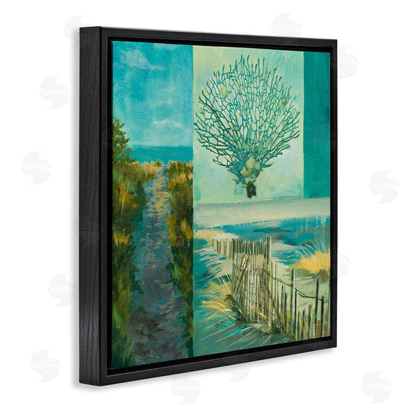 Stupell Industries Liz Jardine | Modern Beach Coral Collage Wall Art