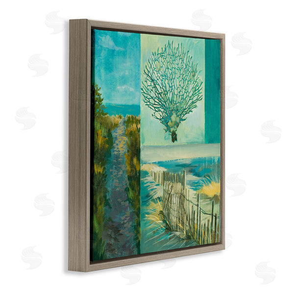 Stupell Industries Liz Jardine | Modern Beach Coral Collage Wall Art