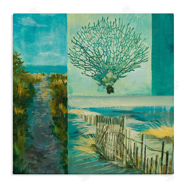 stupell industries Liz Jardine | Modern Beach Coral Collage Wall Art