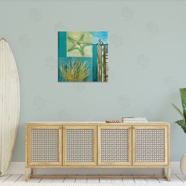 Stupell Industries Liz Jardine | Modern Beach Dock Collage Wall Art