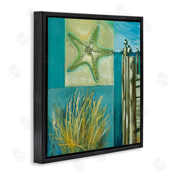 Stupell Industries Liz Jardine | Modern Beach Dock Collage Wall Art