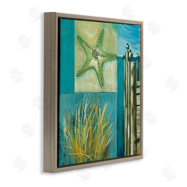 Stupell Industries Liz Jardine | Modern Beach Dock Collage Wall Art