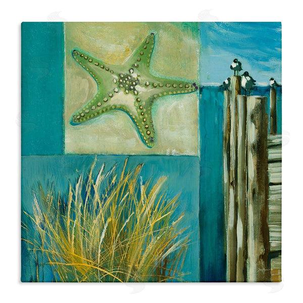 stupell industries Liz Jardine | Modern Beach Dock Collage Wall Art
