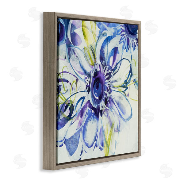 Stupell Industries Liz Jardine | Modern Blue Flower Buds Wall Art