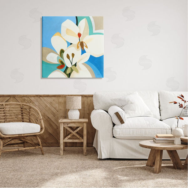Stupell Industries Liz Jardine | Modern Blue & White Blossoms Wall Art