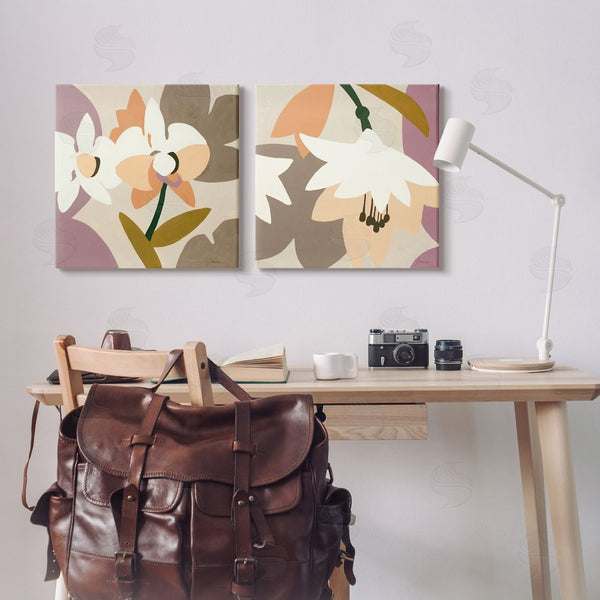 Stupell Industries Liz Jardine | Modern Geometric Orchids Wall Art