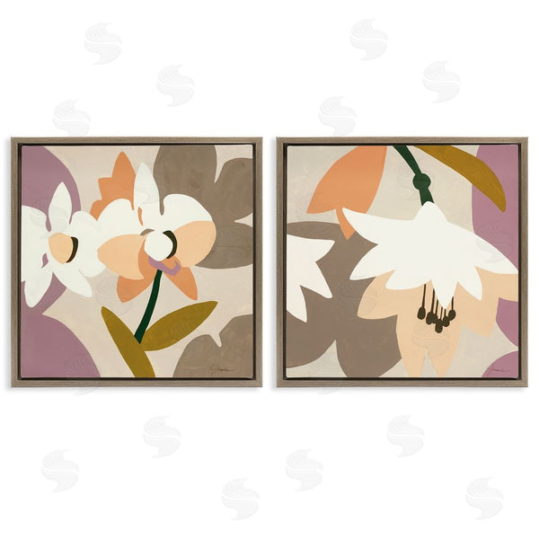 Stupell Industries Liz Jardine | Modern Geometric Orchids Wall Art