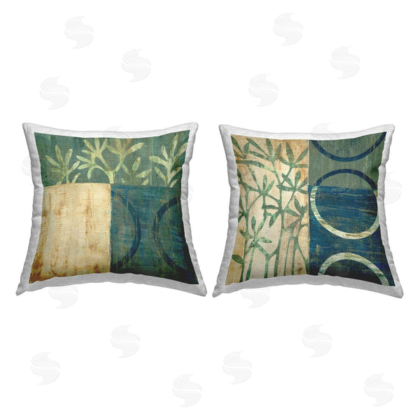 Stupell Industries Liz Jardine | Modern Green Botanicals Printed Throw Pillow Set